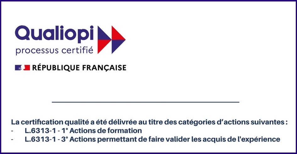 Certificat QUALIOPI