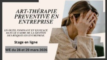 -- Art-thérapie préventive en entreprise -- Stage en VISIO -- week-end 28 et 29 mars 2026