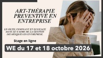 -- Art-thérapie préventive en entreprise -- Stage en VISIO -- week-end 17 et 18 octobre 2026