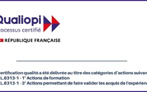 Certificat QUALIOPI